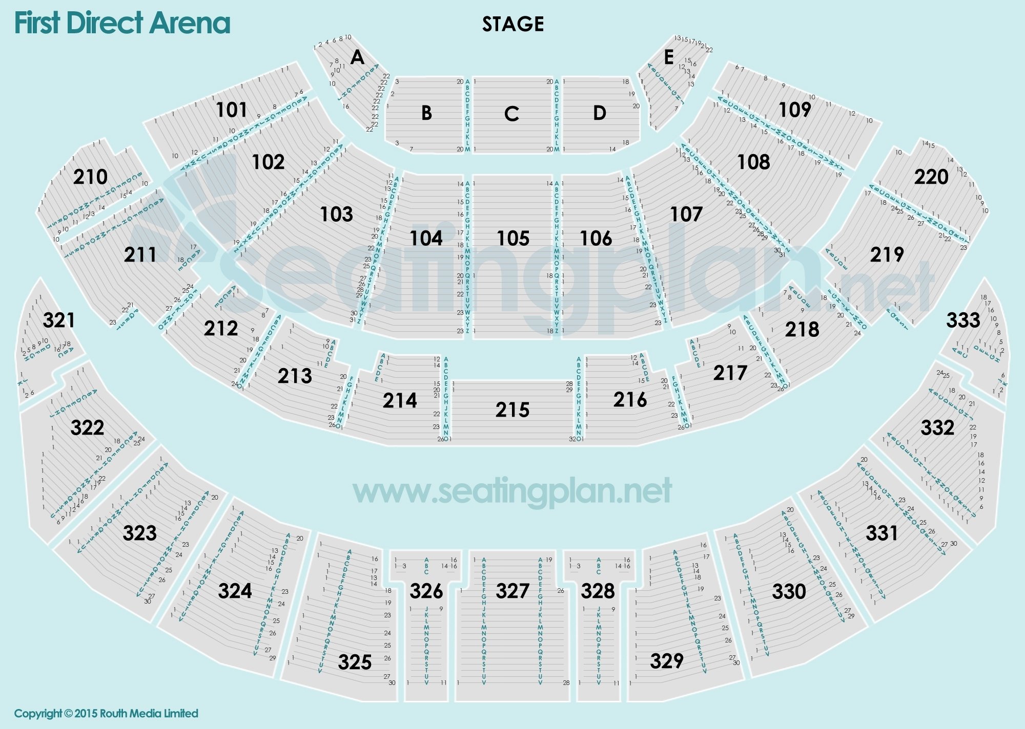 3arena Seating Chart