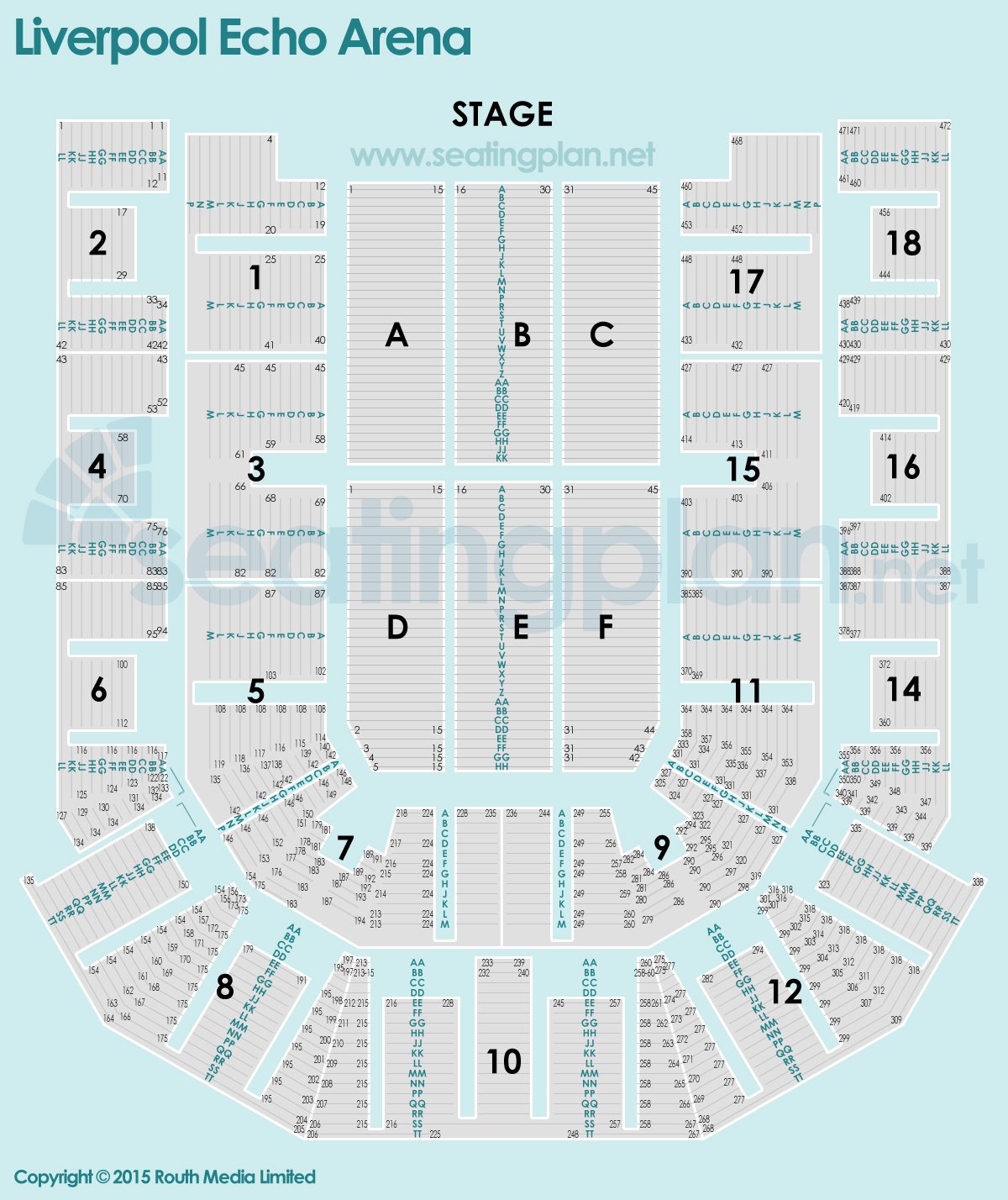 Liverpool Echo Arena Seating Chart