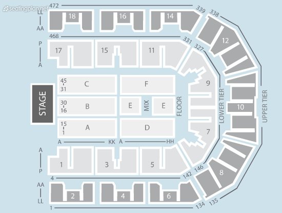 Liverpool Echo Arena View from Seat Block 11