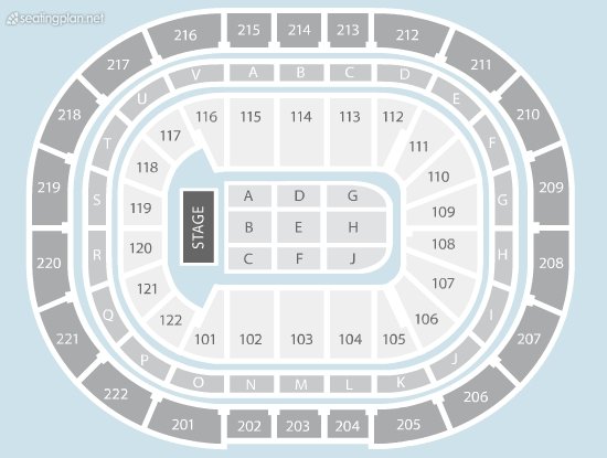 Metro Radio Arena Seating Chart