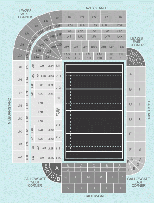 stadium seatingplan newcastle