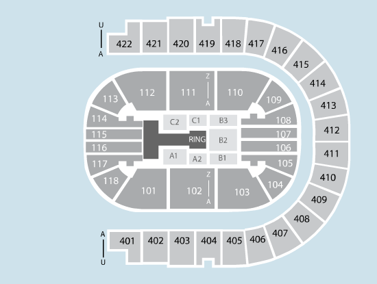 Wrestling Seating Plan The O2 Arena