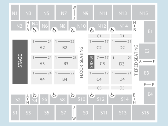 Cockpit Arena Floor Plan