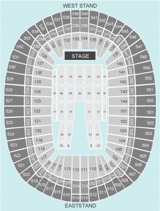Wembley Stadium Seating Chart